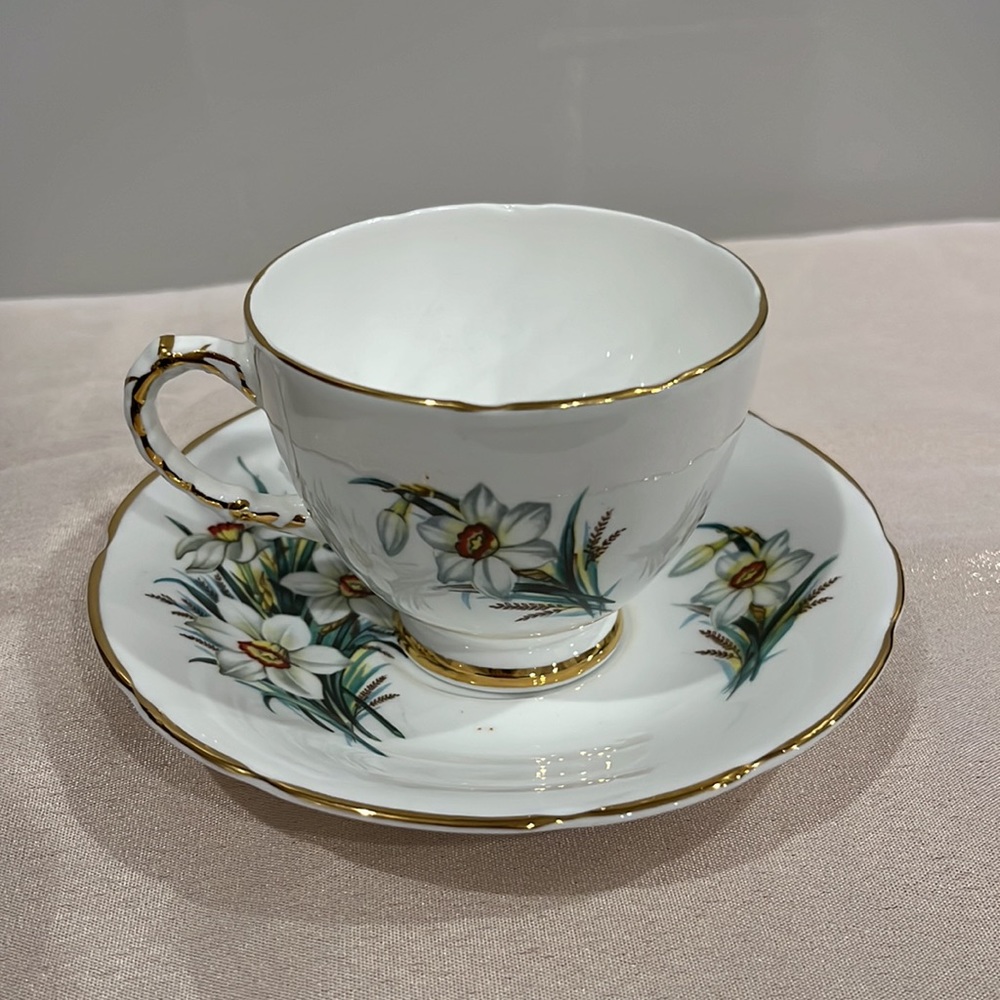 Vintage Delphine Tea cup and Saucer